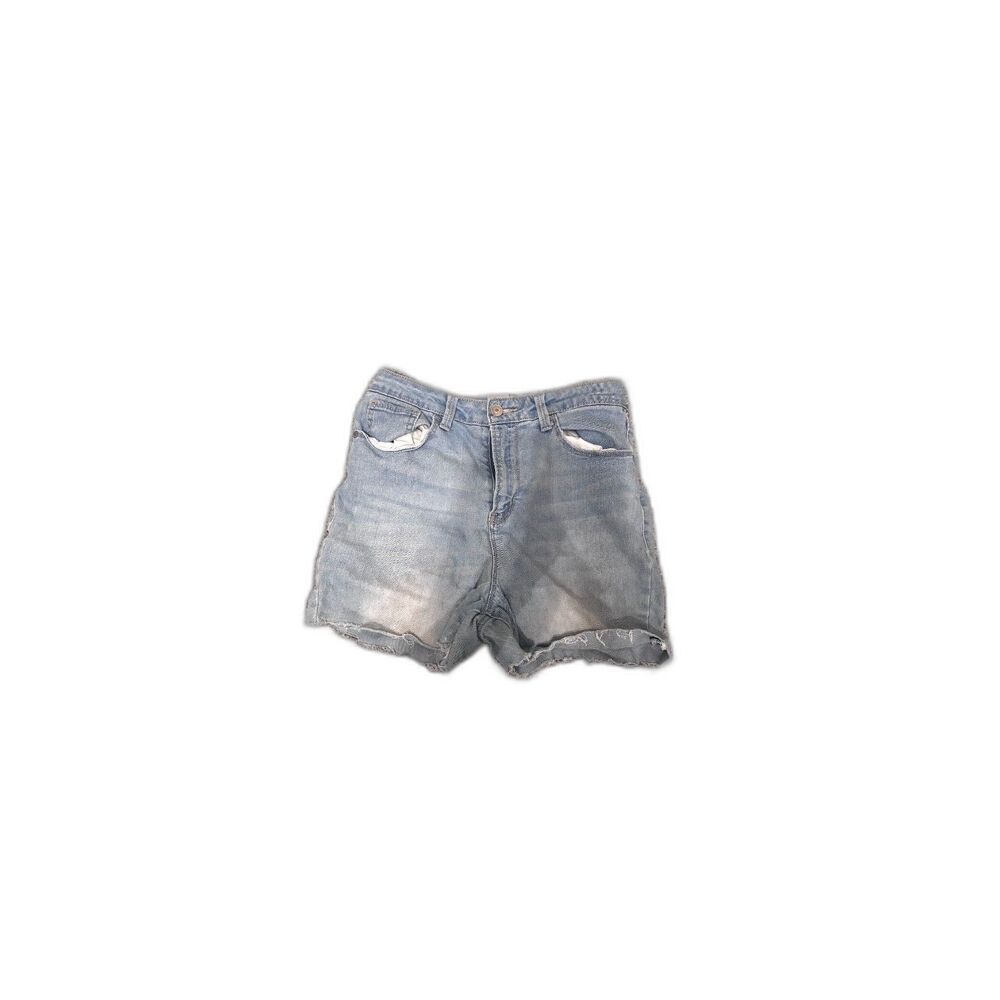 No Boundaries blue light-wash denim cutoff shorts 9